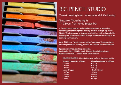 Big Pencil July-Sept workshops flyer